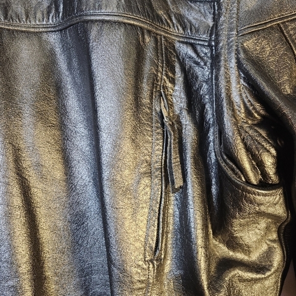 Interstate Men's black leather jacket sz 2XL - Picture 8 of 12